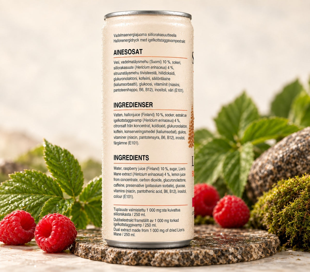 Lion’s Mane Energy Drink — Clean Energy. Clear Focus. Zero Crash.