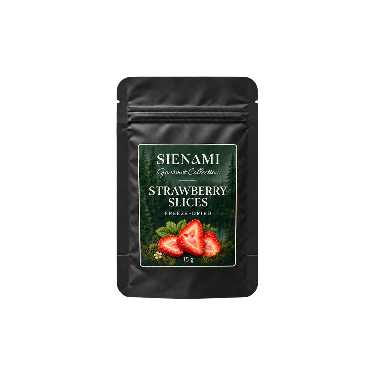 Freeze-Dried Strawberry Slices — 15 g